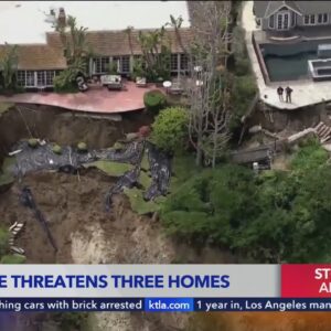 Landslide threatens Newport Beach homes