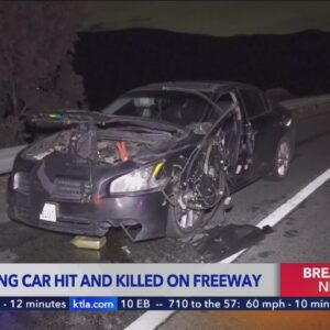 Motorist fatally struck fixing car on 91 Freeway in Orange County