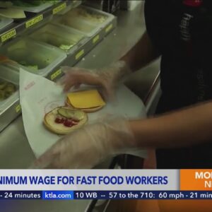 New California $20 minimum wage for fast food workers begins