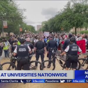 Protests nationwide on university campuses