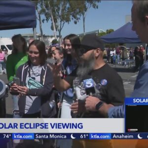 Southern Californians enjoy partial solar eclipse