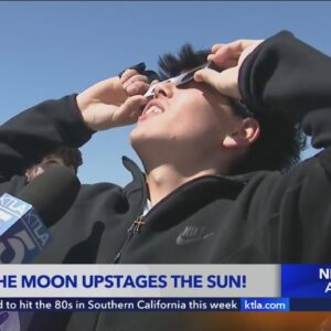 Southern Californians soak in the rays during partial solar eclipse