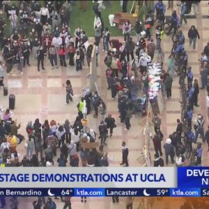 Students stage demonstrations at UCLA