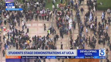 Students stage demonstrations at UCLA