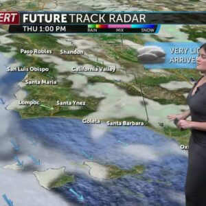 Tracking strong winds and the possibility of light rain Thursday