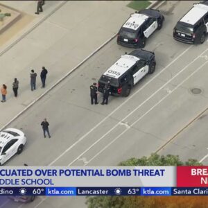 Southern California middle school evacuated due to potential bomb threat 