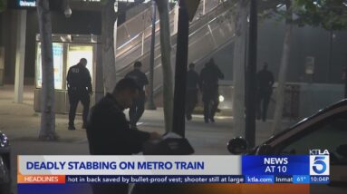 Woman fatally stabbed in throat on L.A. Metro train