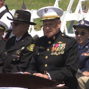 Memorial Day brings out a large crowd for a remembrance event in Santa Barbara