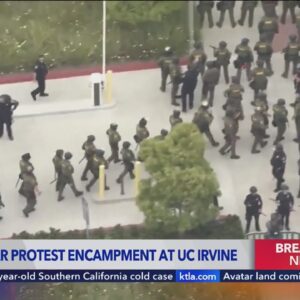Police dismantle pro-Palestinian encampment at UC Irvine, protestors arrested