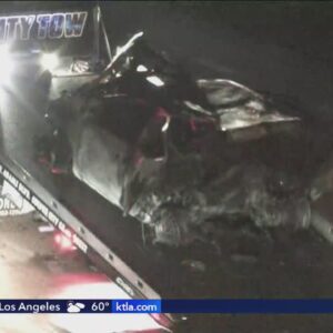 2 killed in fiery crash on 405 Freeway in Culver City area