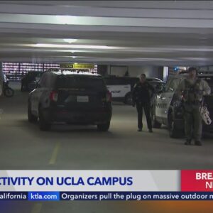 Authorities detain dozens of people in UCLA parking garage 