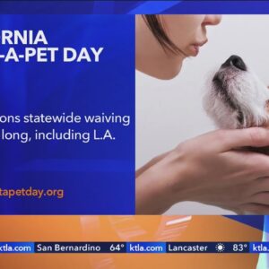 California to celebrate Adopt-a-Pet Day on Saturday