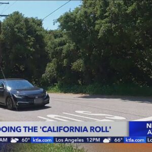 Caught doing the 'California roll' can get you fined