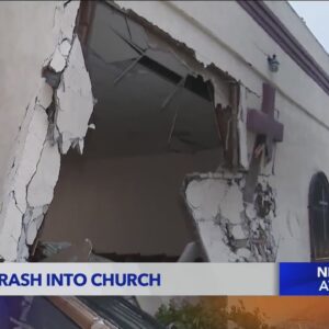 Church heavily damage after deadly crash in Los Angeles