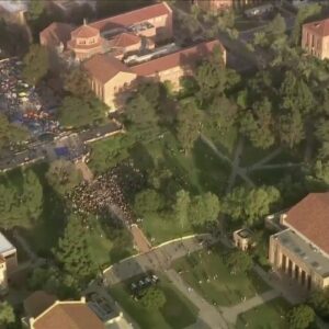 Demonstrators at UCLA ordered to disperse