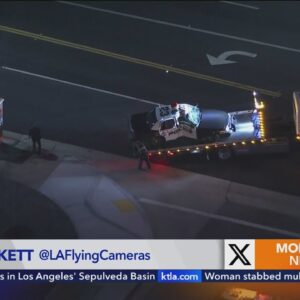 Officer hospitalized in Los Angeles Co. crash that left squad car badly damaged