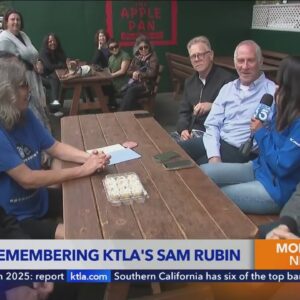 KTLA viewers pay tribute to Sam Rubin at The Apple Pan