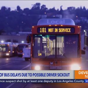 LA Metro bus drivers stage 'sick out' over safety concerns