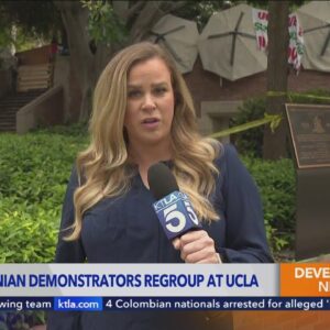 LAPD on tactical alert as new pro-Palestinian encampment grows at UCLA