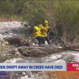 Siblings, 2 and 4, killed after falling into creek in San Bernardino County