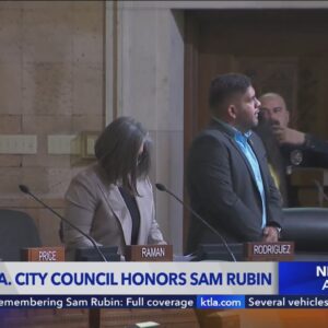 Los Angeles City Council honors KTLA's Sam Rubin