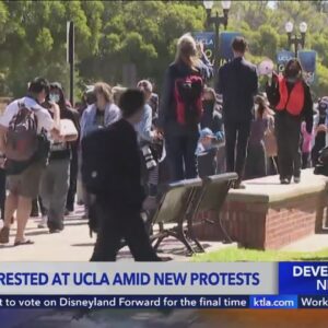 More protesters detained at UCLA; classes moved to remote