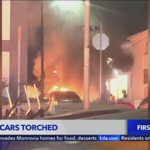 Multiple cars torched in Chinatown