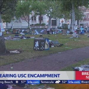 Officers clear pro-Palestinian protest encampment at USC