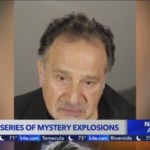 Pasadena man arrested for mystery explosions