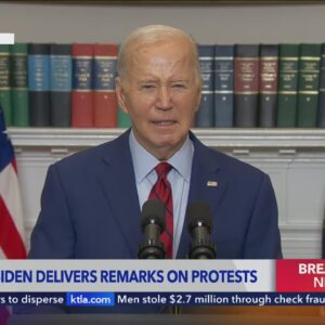 President Biden addresses campus unrest