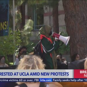 Pro-Palestinian demonstrators for UCLA to move classes to remote