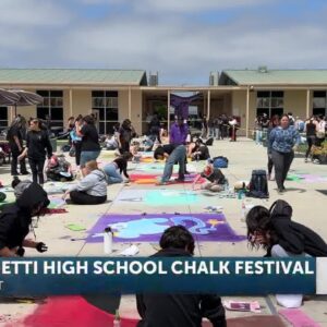 Righetti High School chalk festival 2024