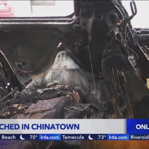 Several parked cars torched in Chinatown