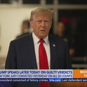 Trump to hold news conference following guilty verdict