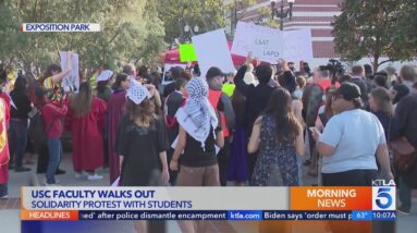 USC Faculty Walks Out In Solidarity Protest With Students