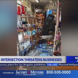 Long Beach business owner frustrated after multiple vehicles have crashed into her business