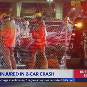 2 dead, 1 seriously hurt after cars fly off exit ramp and into LAX parking lot