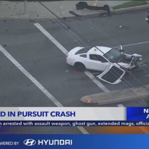 4 suspects dead, 2 people injured during DUI pursuit in Inland Empire