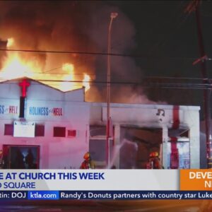 Church gutted in 2nd fire at same L.A. building this week