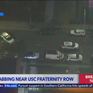 Deadly stabbing near USC fraternity row