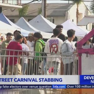 Deadly street carnival stabbing in Los Angeles