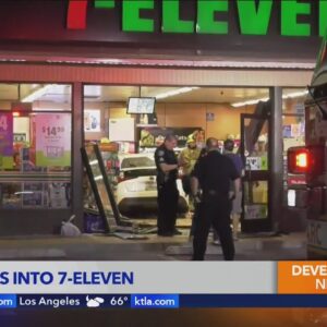Driver crashes into Arcadia 7-Eleven
