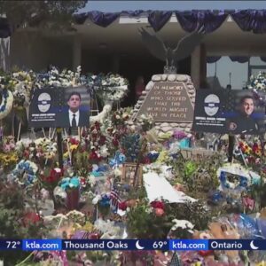 El Monte police officers killed in ambush attack honored by community