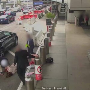 Elderly woman knocked out amid road-rage fight at LAX