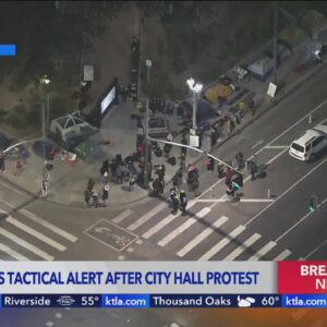 LAPD cancels citywide tactical alert after encampment erected outside City Hall 