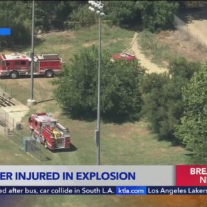Firefighter injured in explosion