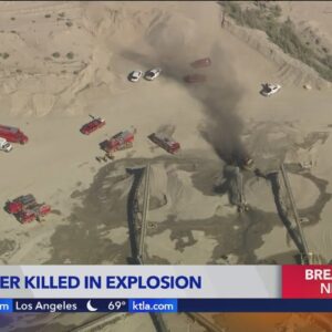 Firefighter killed in vehicle explosion while battling Palmdale fire