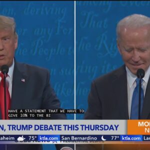 First debate between President Joe Biden, Donald Trump set for Thursday