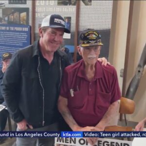 Dennis Quaid speaks with California WWII veterans taking historic trip on 80th Anniversary of D-Day