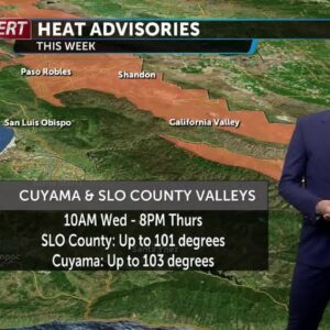 Heat advisories kick-in Wednesday